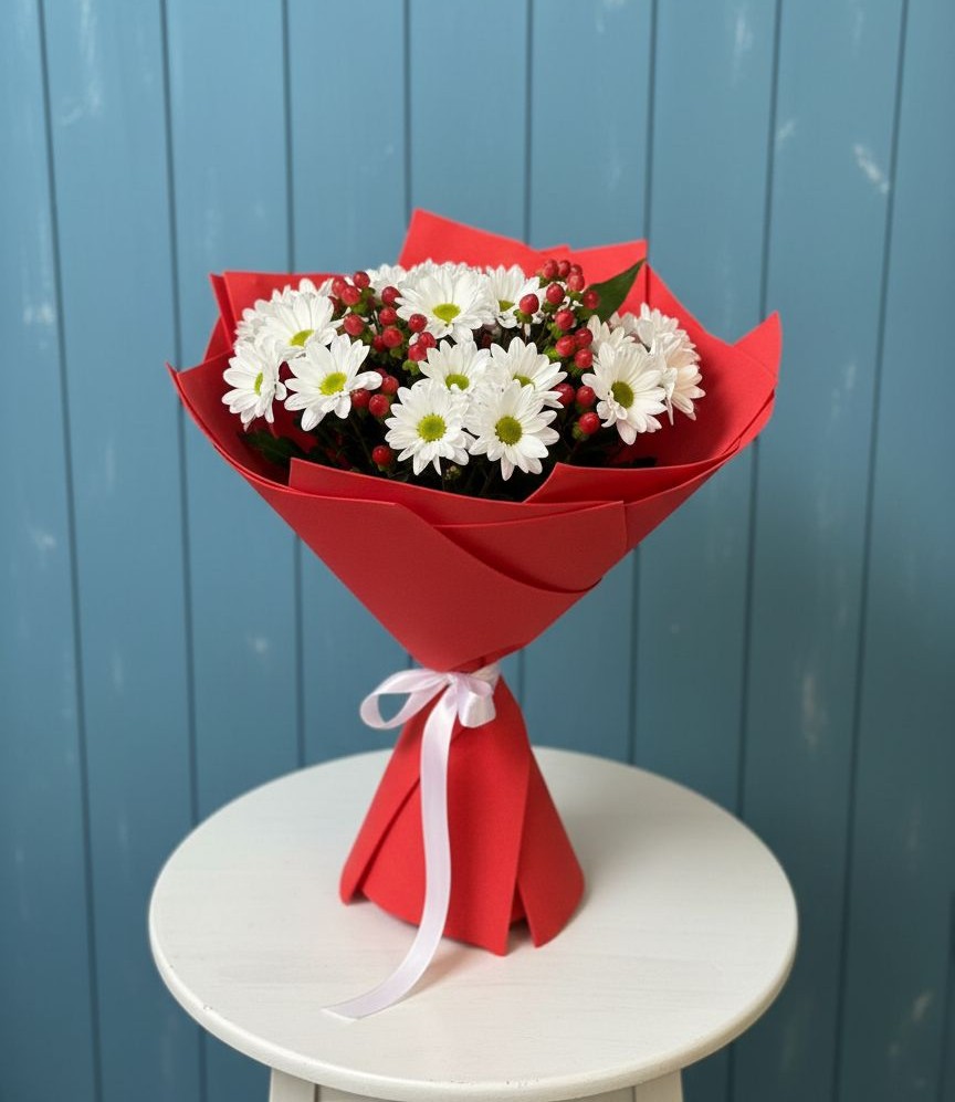 Букет цветов из: Хризантемы в Шатск Тульская область