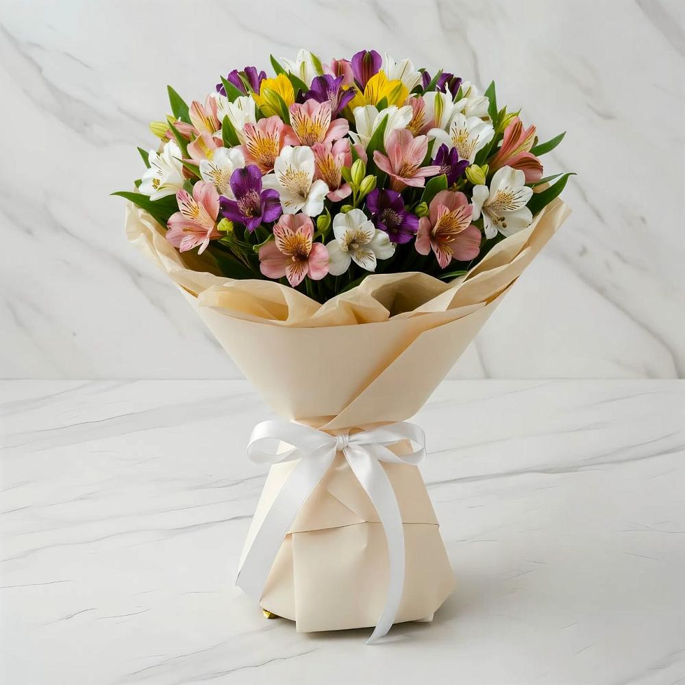 Букет цветов из: Альстромерии в Шатск Тульская область