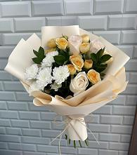 Букет цветов из:  Розы и Хризантемы в Шатск Тульская область