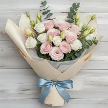 Букет цветов из:  Лизиантусы в Шатск Тульская область