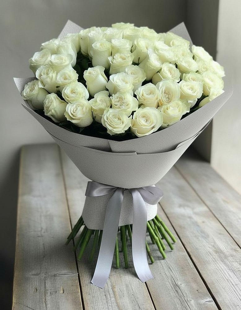 Букет 35 Белых роз в Шатск Тульская область