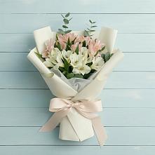 Букет цветов из:  Альстромерии #REPLACE_PRED# Шатск Тульская область