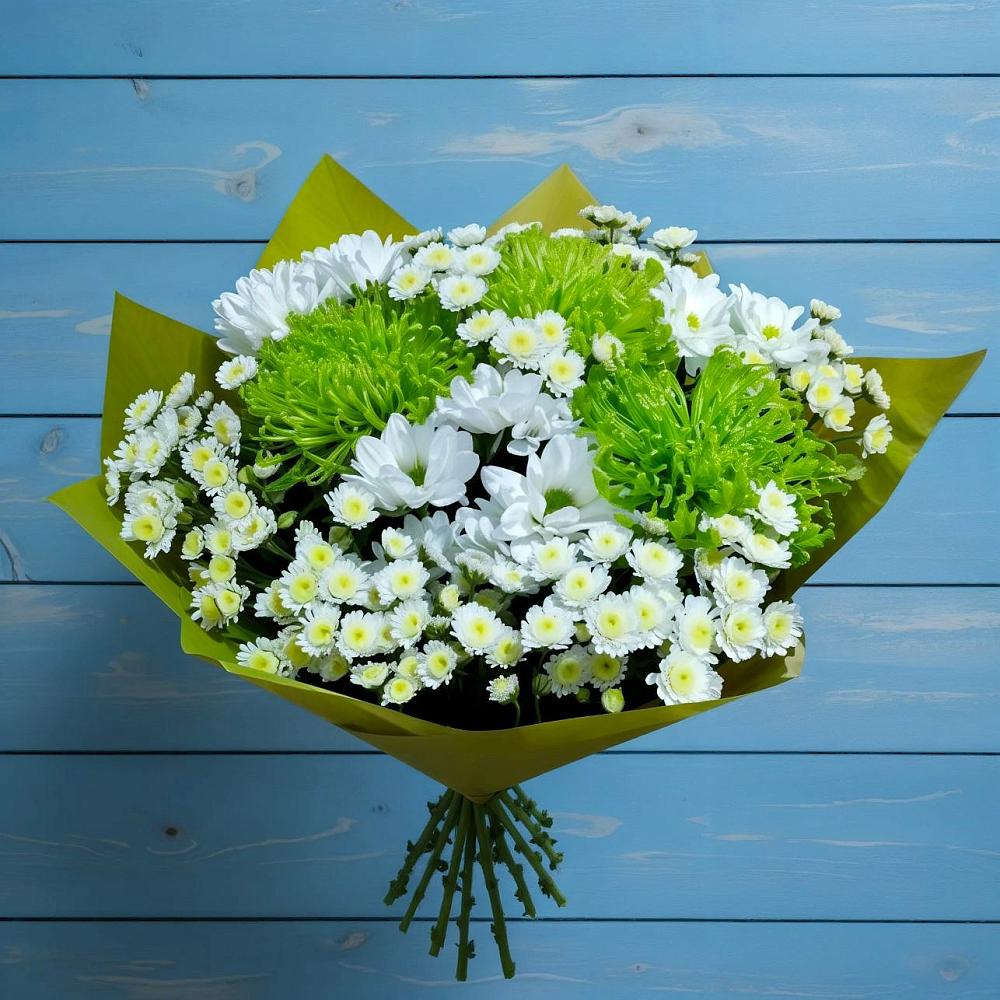 Букет цветов из: Хризантемы в Шатск Тульская область