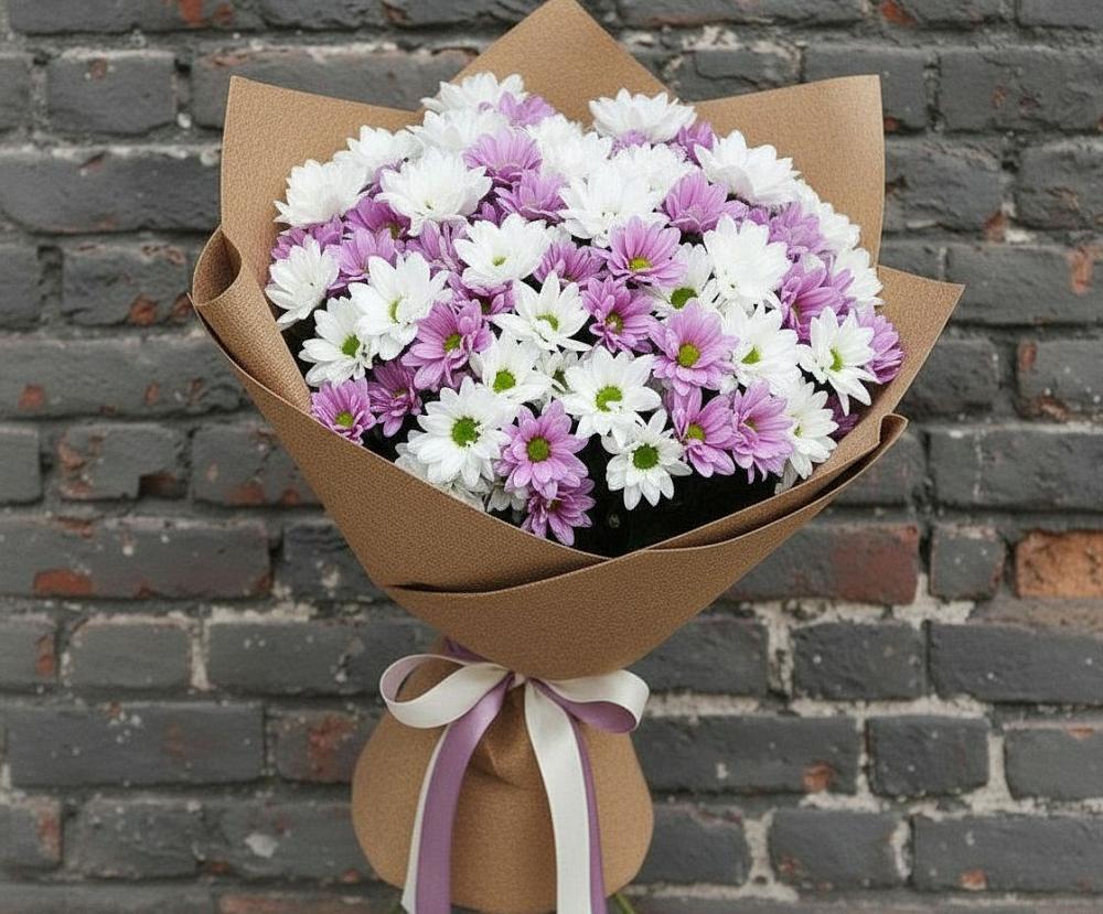 Букет цветов из: Хризантемы в Шатск Тульская область