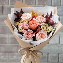 Букет цветов из:  Гвоздики, Хризантемы и Розы в Шатск Тульская область