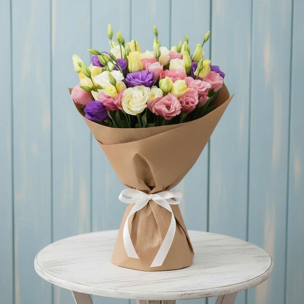 Букет цветов из: Лизиантусы в Шатск Тульская область