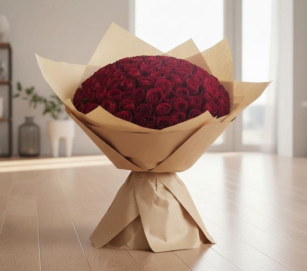 Букет 101 Красная роза в Шатск Тульская область