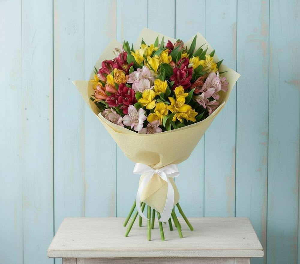 Букет цветов из: Альстромерии в Шатск Тульская область