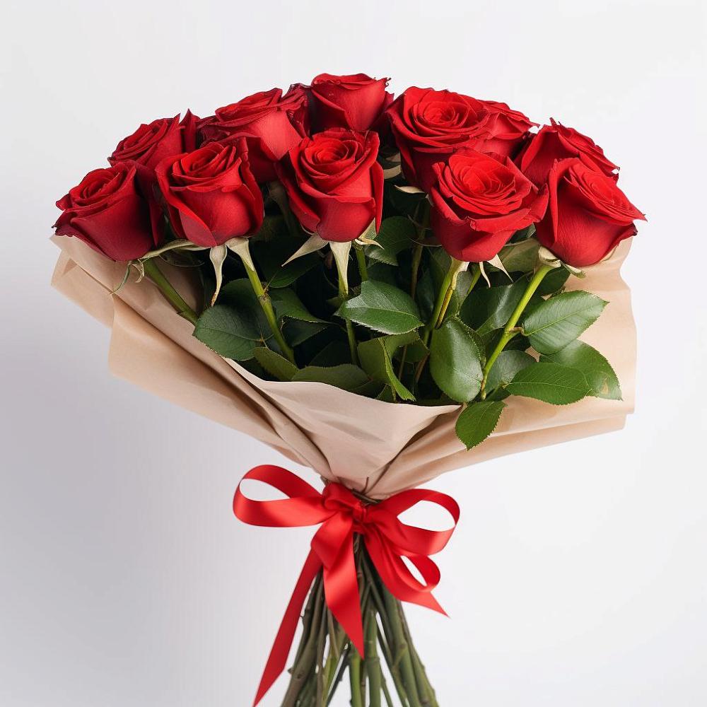 Букет 11 Красных роз Эдлесс Лав в Шатск Тульская область