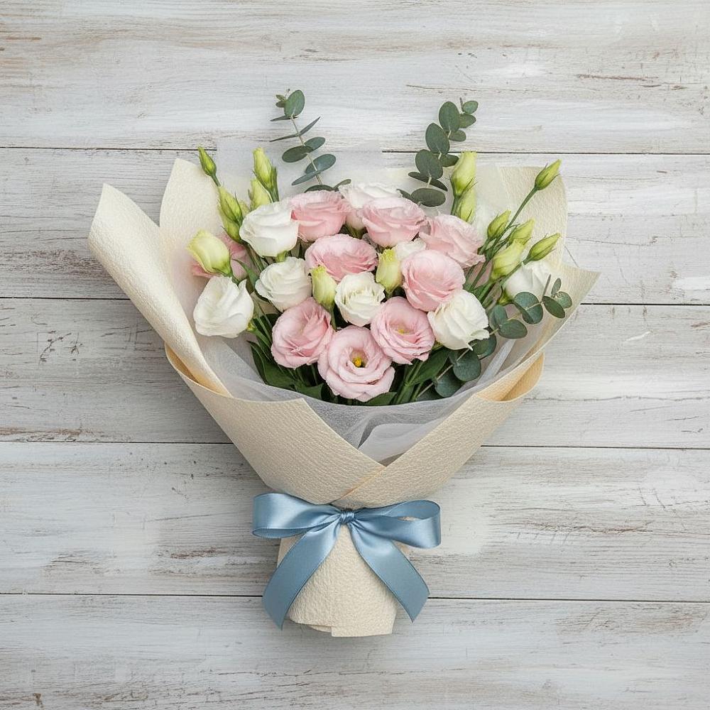 Букет цветов из: Лизиантусы в Шатск Тульская область